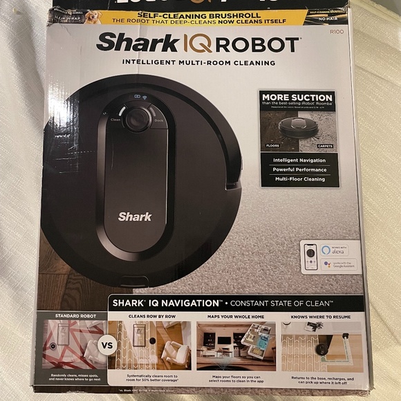 Shark® IQ Robot™ Vacuum R100, Wi-Fi Connected, Home Mapping - Picture 1 of 3